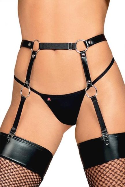 Obsessive Soraya Faux Leather Garter Belt